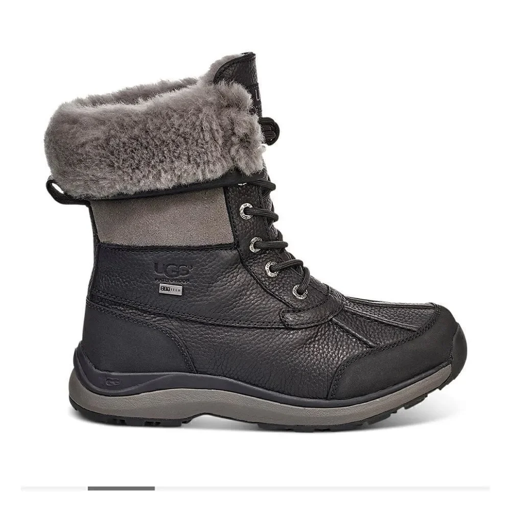 Ugg | Women's Adirondack Round Toe Leather & Suede Waterproof Booties | Size: 6